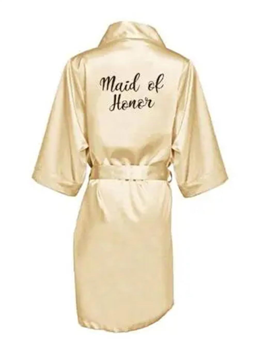 Yeuyyben Abiti da sposa da damigella d'onore per le donne abito da festa nuziale abito da notte in raso di seta kimono accappatoio estivo