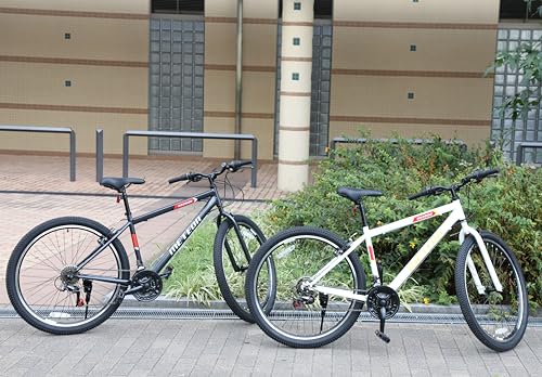 自転車 子供 大人 マウンテンバイク METEOR(メテオ)NX-2600 スポーツバイク クロスバイク MBX 26インチ 18段変速ギア 前後フェンダー付き 組立必要品 日本国内発送 (ホワイト)