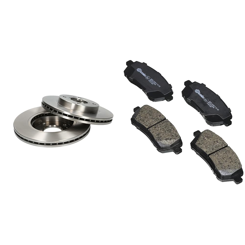 Brembo 09.A968.24 - Disco Freno Anteriore - Set di 2 dischi & P 24 072 - Pastiglia Freno - Anteriore