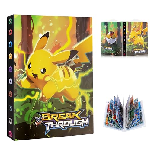 Álbum de recortes de tarjetas, con capacidad para 240 tarjetas, 30 páginas, álbum de tarjetas coleccionables para álbum de recortes de Pokemon
