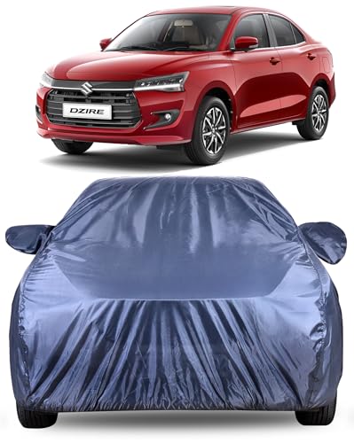 Image of Autofact Premium Car Cover for Dzire 2025-2026 | All Weather Water-Resistant Full Body Car Cover | Light-Weight Triple-Stitched Outdoor Shield with UV Protection, Dustproof & Heat-Resistant