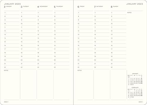 Miniatura 2 de LEUCHTTURM1917 - Composición del planificador semanal (B5) 2023 con folleto adicional, Port Red (1 de enero - 31 de diciembre de 2023)