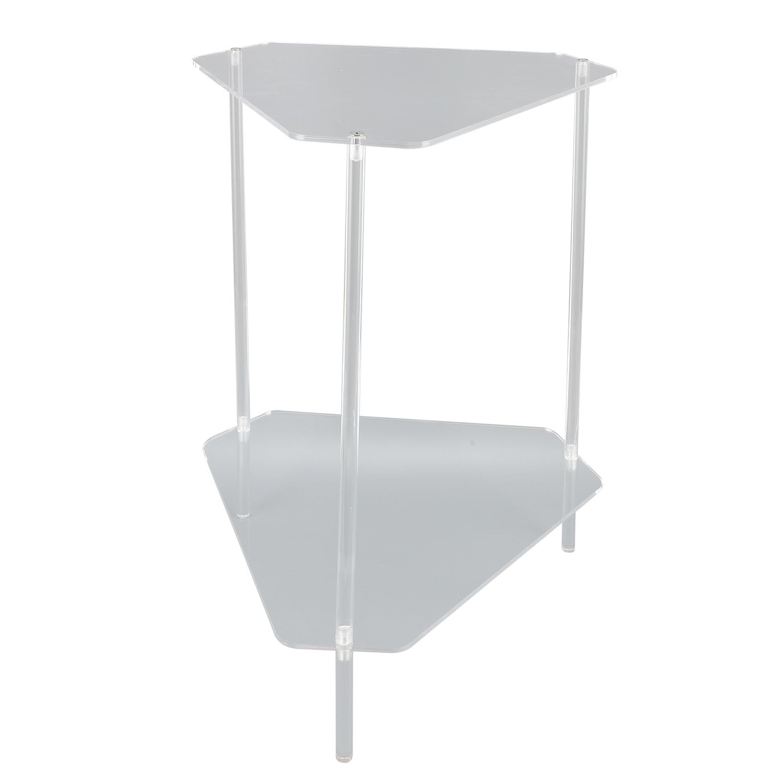 Mesa acrílica estable para sala de estar evita desorden mueble auxiliar doble Fafeicy