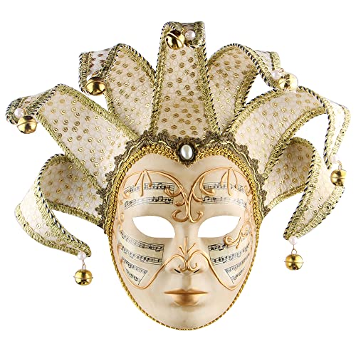 Masquerade Venetian Jester Mask Music Mardi Gras Wall Decorative Art Collection Mask