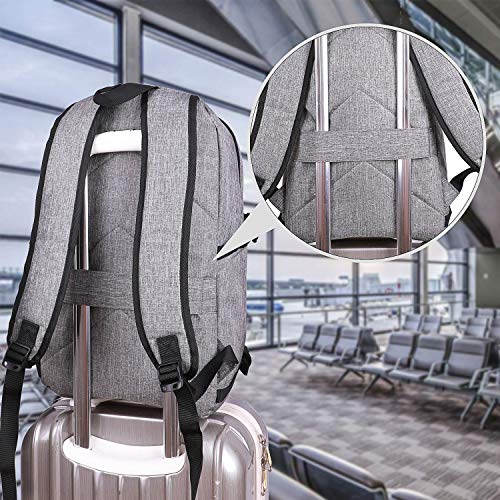 Tzowla Laptop Travel Backpack for Women Men,Water Resistant Anti-Theft College Backpacks Fits 15.6-17.3 Laptop/Notebook