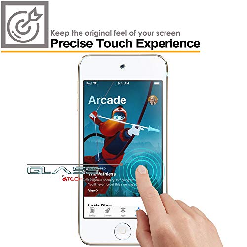 TECHGEAR [2 Pack] GLASS Edition Screen Protector for iPod Touch 7 6 5 - Genuine Tempered Glass Screen Protector Guard Covers Compatible with Apple iPod Touch 7th, 6th & 5th Generations