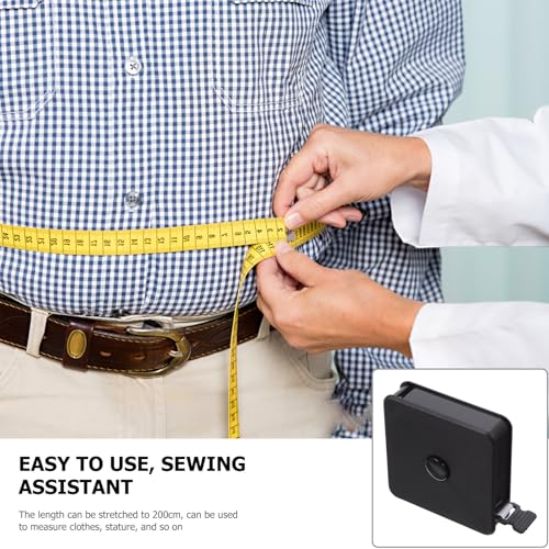 Cinta Métrica Mini Retráctil Negra 2m Pack 2 Unidades miniatura 7