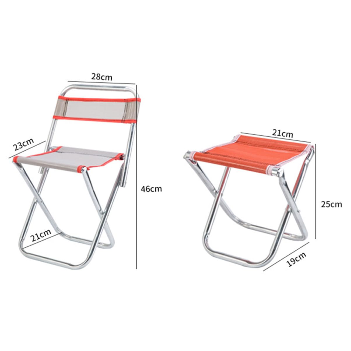 BESPORTBLE Outdoor Collapsible Stool Lightweight Folding Chair for Camping Fishing Travelling and Beach Activities Random Color Durable Design for Comfort and Relaxation
