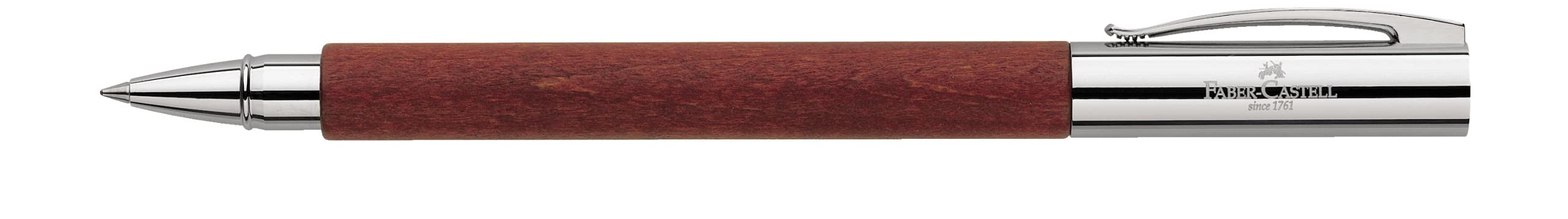 Faber-Castell 148111 - Roller de bola Ambition - Madera de Peral | Cuerpo de madera de pera y punta de rodillo de alta calidad de 0,5 mm