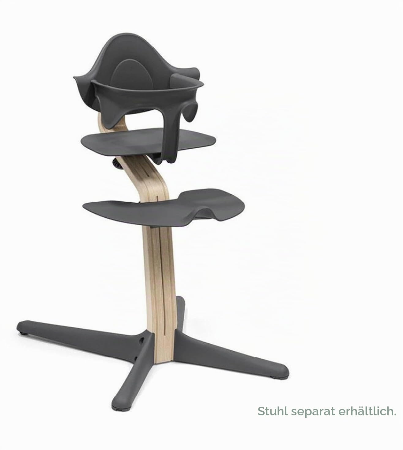 Stokke Nomi Baby Set, Anthracite - Bietet deinem Baby Seiten- und Rückenhalt, während es Sitzen lernt - Mit allen Nomi Stühlen kompatibel