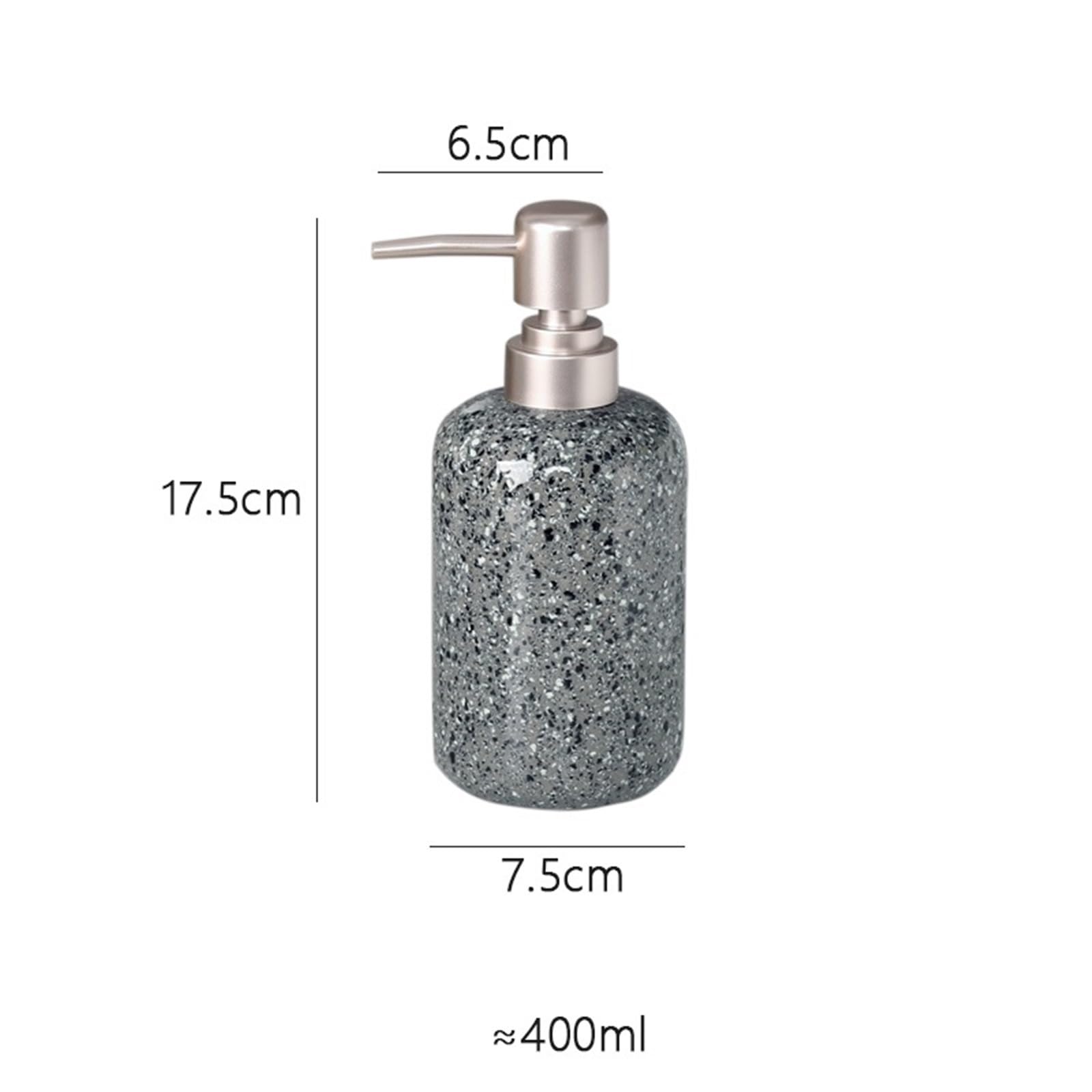 Ceramiczny dozownik mydła, Ceramiczny dozownik na mydło Szampon toaletowy Żel pod prysznic Balsam do dezynfekcji rąk Wielokolorowy 400ML(A Green)