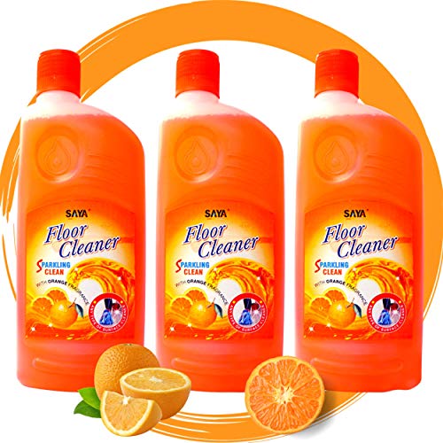 Image of Saya Floor Cleaner Liquid for Cleans and Shines to Tiles, Marble, Italian Floor & Surface Cleaner -(Orange - 1.5L)