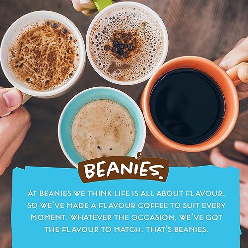 Beanies Decaf Amaretto Flavoured Instant Coffee 50 g (Pack of 6)