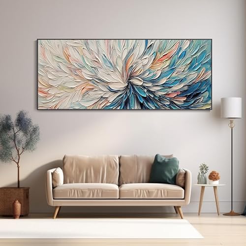 Texture 3D impressionniste pour décorer un salon moderne