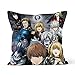 Death Note Home - Funda de cojín decorativa, 40 x 40 cm, diseño de dibujos animados