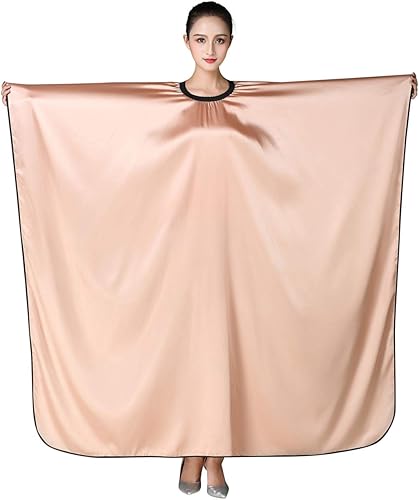 Miniatura 6 de Capa de peluquería de peluquería para adultos, satén profesional, vestido de peluquería impermeable, champú y capas de corte
