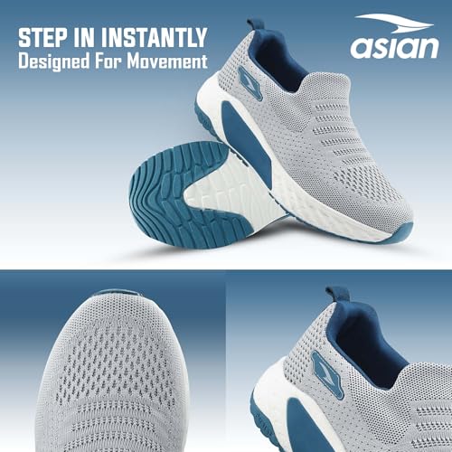 Image of ASIAN Wonderwalk Pro-15 Ultra Lightweight Walking Shoes for Men with Memory Foam | Arch Support Shoes with Breathable Knit Upper | Ideal for Daily Use & Style