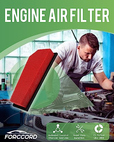 Image of 2-Pack Engine Air Filters for Mercedes-Benz C180 C200 C250 SLK200 SLK250 | for Mercedes-Benz E200 E250 Replace#A 271 094 03 04, Engine Filter Replacement Car Accessories