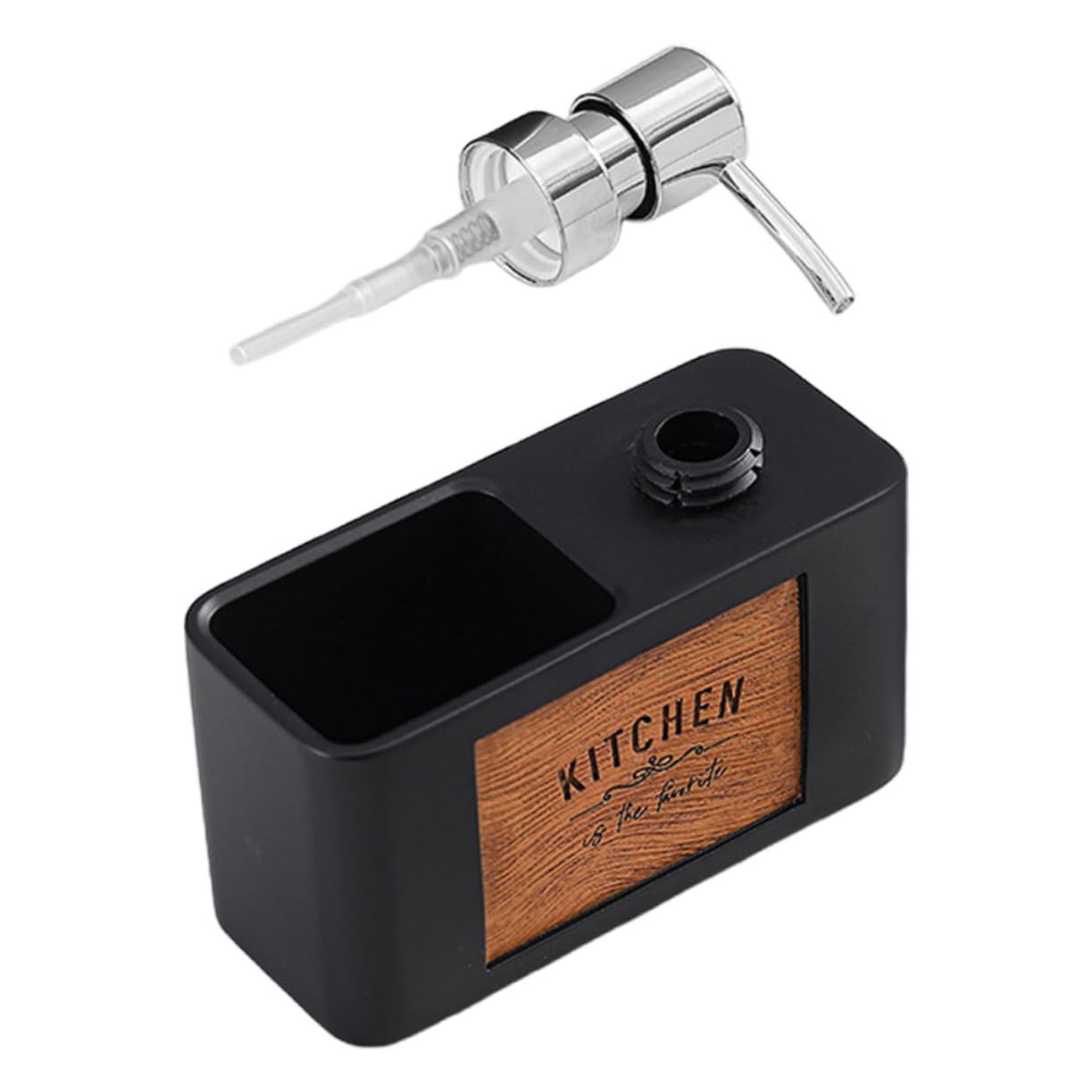 IMIKEYA Dispenser Pompa per Sapone Liquido Contenitore per Detersivo per Piatti da Cucina Dispenser per Shampoo e Balsamo per Cucina e Bagno con Porta Spugna