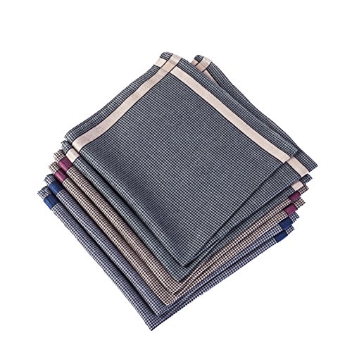 Men's Handkerchiefs,100% Cotton 6 Piece Gift Set