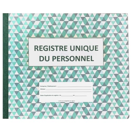 Registro Único de Personal (Registro de Personal) Edición 2025 2026   Alta Capacidad +700 Empleados y Pasantes   Formato A4 Paisaje, 100% Cumple con el Código del Trabajo