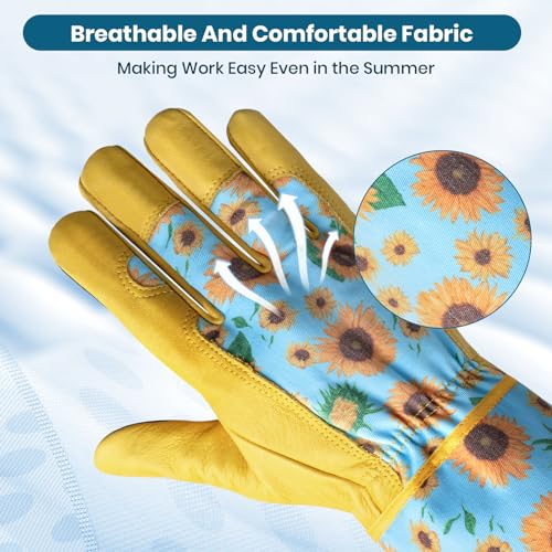 Velway XRK-M Long Gardening Gloves For Women - Thorn Proof & Rose Pruning Forearm Protection Garden Gloves thumb #4