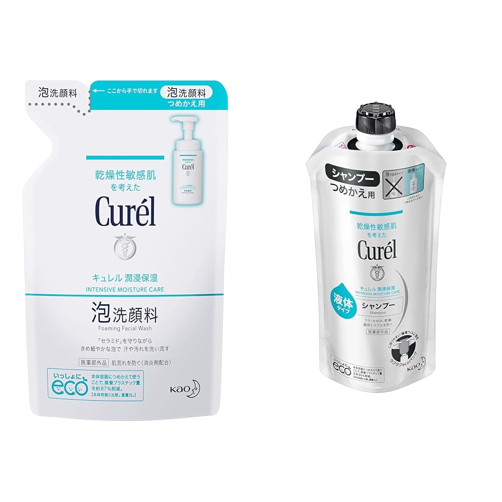 Amazon | キュレル 【セット買い】 泡洗顔料 つめかえ用 130ml +