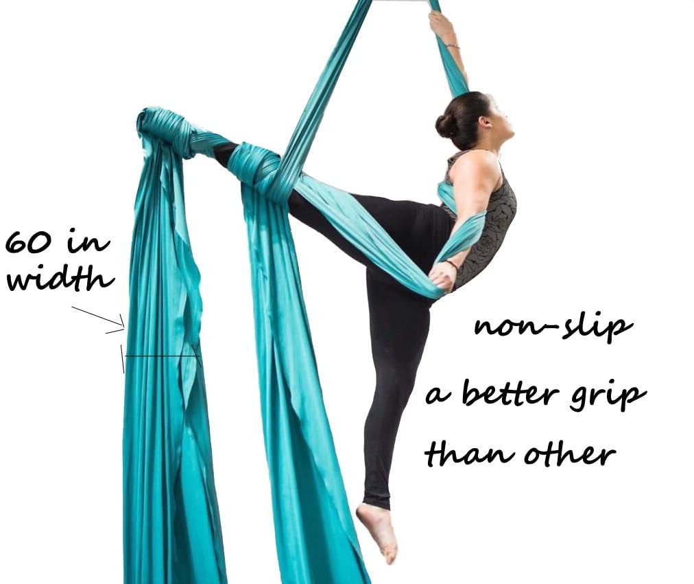 F.Life Aerial Silks Starter Kit -Durable 9 yards Set with Hardware & Guide -Acrobatic Circus Dance Use Yoga All Levels product thumbnail 3