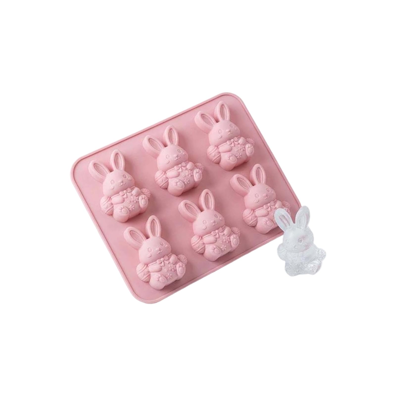 LUCKGONI Rabbits And Cattle Silicone Ice Cubes Mould For Cocktails Fun Fast Freezing Flexible Easy Releases Kitchen Accessories