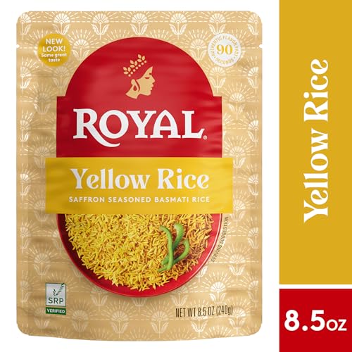 Image of Royal Yellow Saffron Basmati Yellow Rice - (6 Pack) 8.5 oz