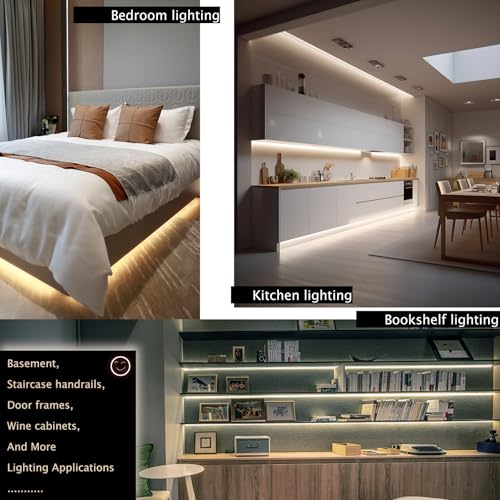 Image of LED Vanity Mirror Lights, Hollywood Style Makeup Light, 14FT /6000K /Dimmable /12V Adapter /Self-Adhesive Full Body Vanity Lights, Lighting for Makeup Floor Mirror & Bathroom