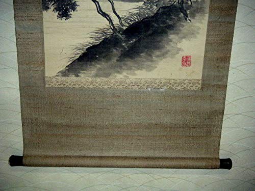 ♥掛軸　滝図　成木 星洲　掛け軸　骨董品 掛軸滝図成木 星洲掛け軸骨董品