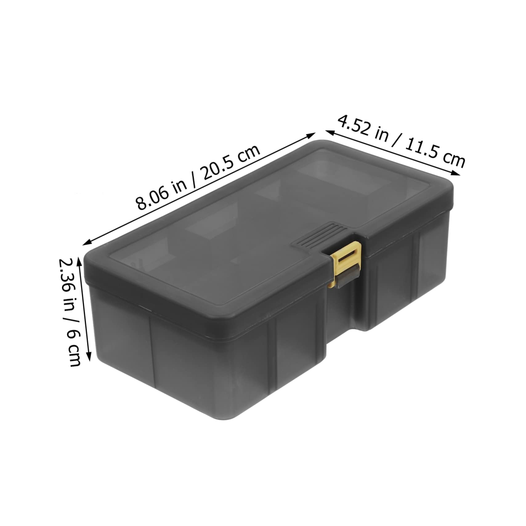 KESYOO 1Pc Double Layer Fishing Bait Box Durable Fishing Gear Container with Removable Dividers for Tackle Storage for Hooks and Reels Fishing Accessory