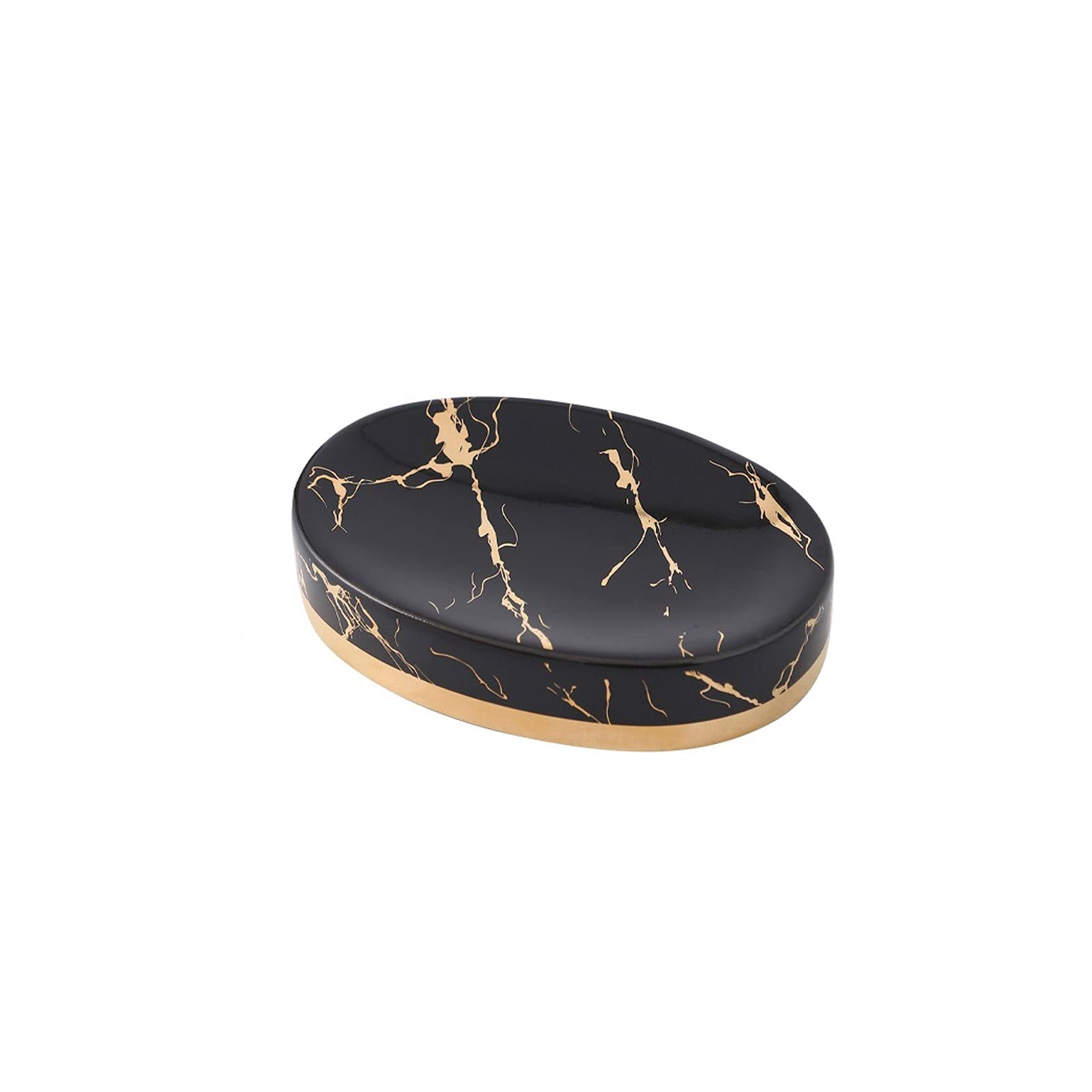 Jabonera de cerámica Jaspeada para baño, artículos de Almacenamiento de jabón para baño de Hotel y Restaurante, decoración de baño, jabonera para el hogar