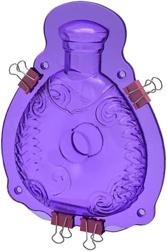 Miniatura 4 de Moldes de chocolate para botella de perfume, moldes de caramelo 3D, moldes grandes de suela gruesa para stiletto con clips, decoración de pasteles