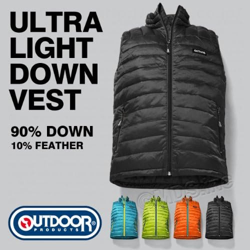 Amazon アウトドアプロダクツ Outdoor Products メンズ ウルトラライトダウンベスト Od Xl ブラック 2 3日後の発送 ベスト 通販