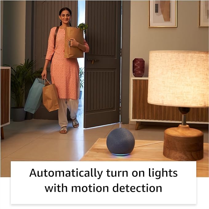 Image of Amazon Echo Dot (5th Gen, White) Combo with HomeMate Wi-Fi Smart 4 Gang Touch Switch (White)