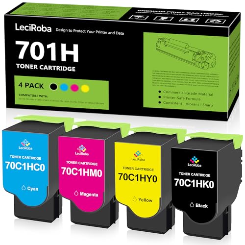 Cartouche de toner de rechange pour Lexmark 70C1HK0 CS310 CS410 CS510 LeciRoba