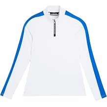J. Lindeberg Womens Kora 1/4 Zip Mid Layer Golf Pullover - White S