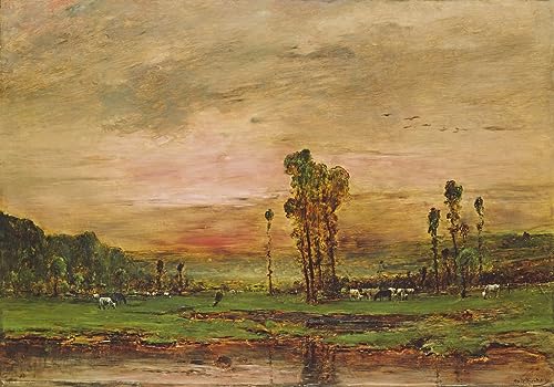 Peinture sur Toile Paysage du Soir pour Décoration Chambre à Coucher