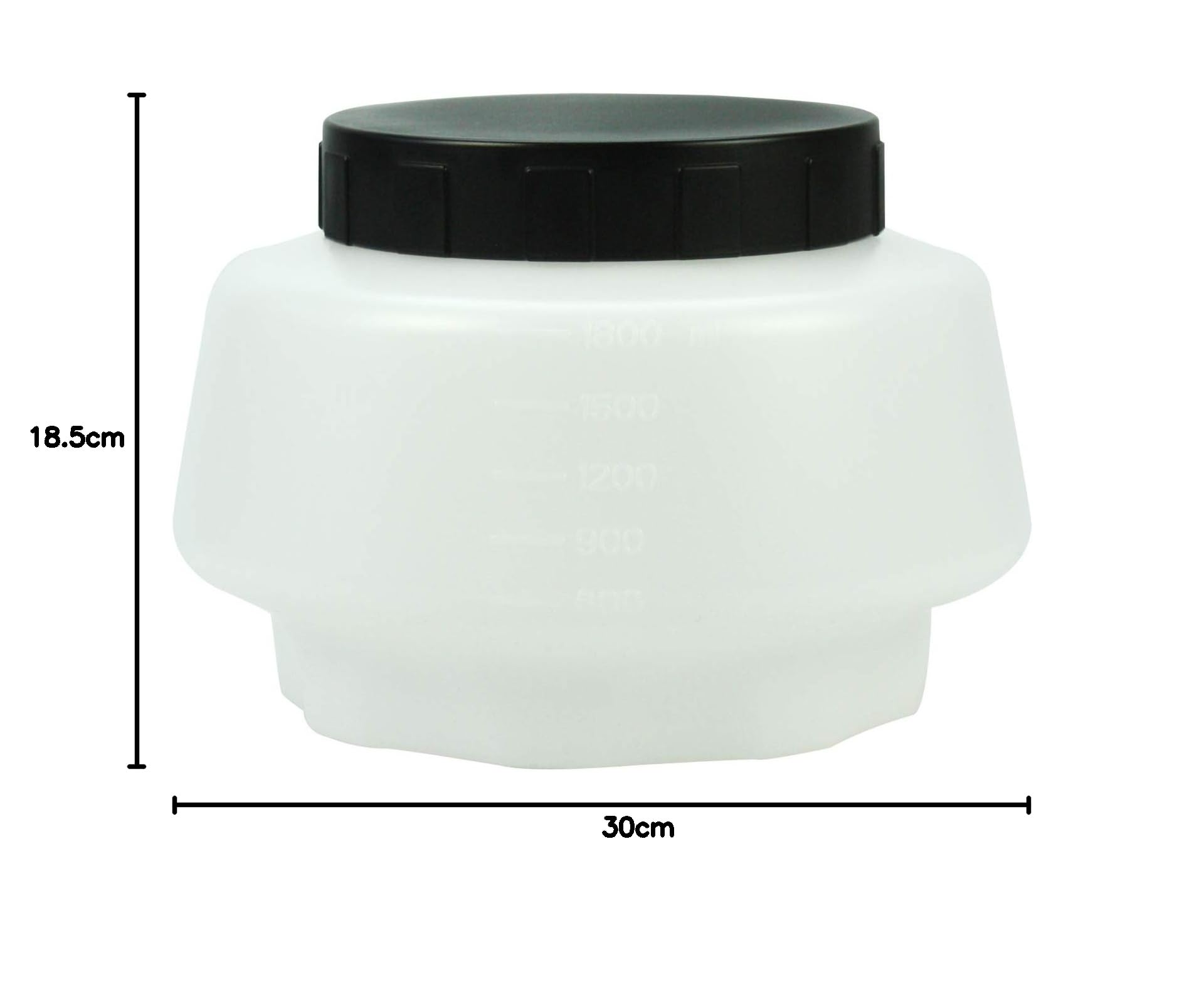WAGNER Farbbehälter mit Deckel 1800 ml, Zubehör für WAGNER Farbsprühsysteme, 2304025 (Packung mit 2)