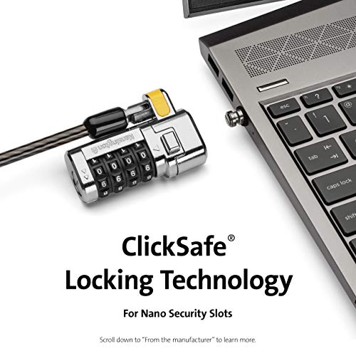 Kensington Clicksafe® Combination Laptop Lock For Nano Security Slot (K68103Ww) #TOP1