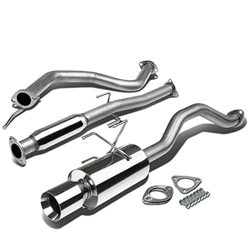 Auto Dynasty 4 inches Rolled Muffler Double Walled Tip