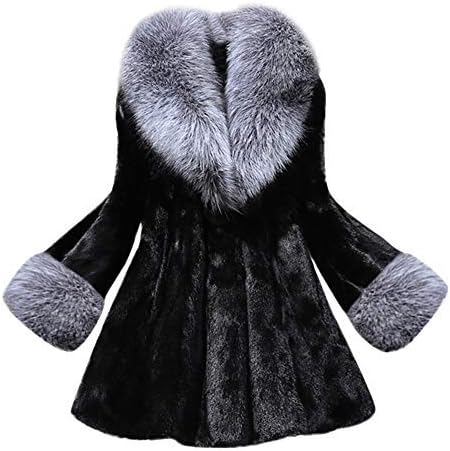Women's Long Hooded Mink Coat Women's Autumn and Winter Casual Warm Coat Shirt Outwear Tops