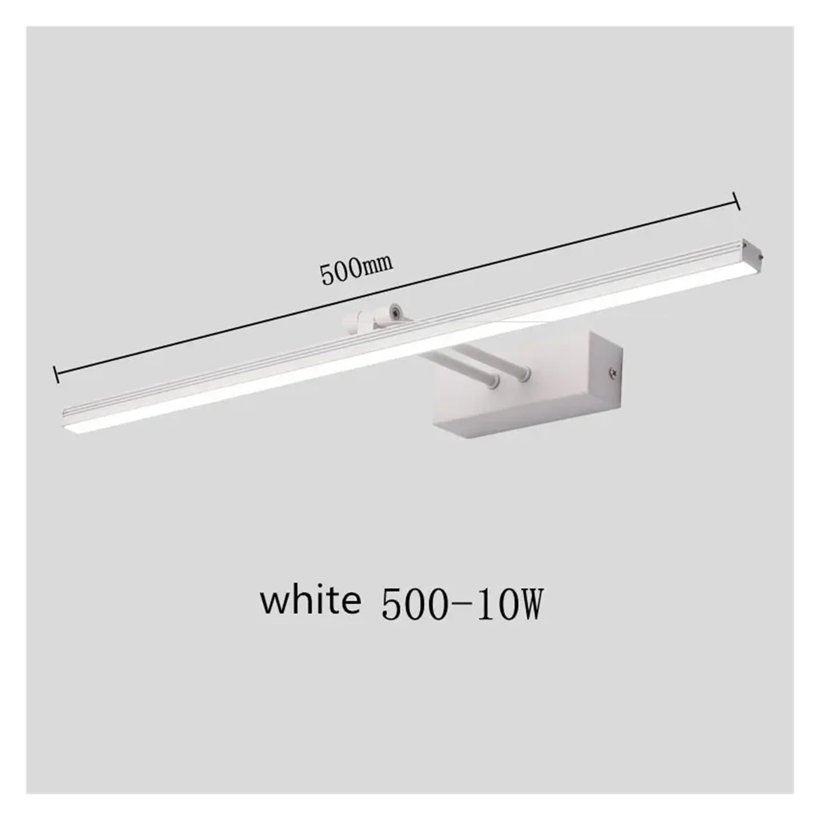 Bildleuchten for die Wand, wasserdichte LED-Lampe for Badezimmer-Waschtisch for Schminkspiegel Vollständige Abdeckung(Warm,10W White 50cm)