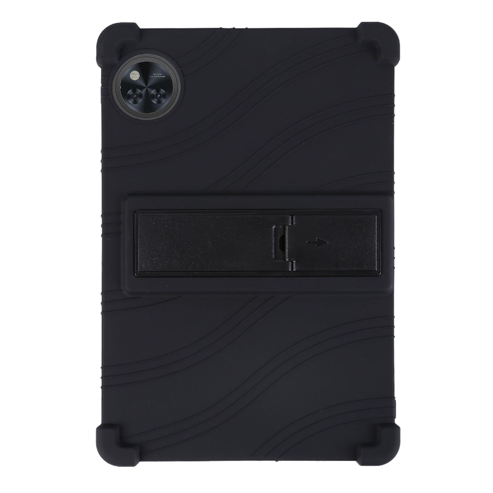 Coque Silicone Tablette DOOGEE Tab A9+ / A9 Pro+ 11 Pouces - Protection Anti-choc, Support Intégré, Léger - Noir