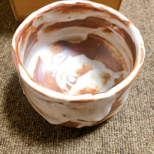 Mino Ware Akashino Shino Matcha Rice Bowl, Infamous Brand, Artist, Antique Tea Ceremony