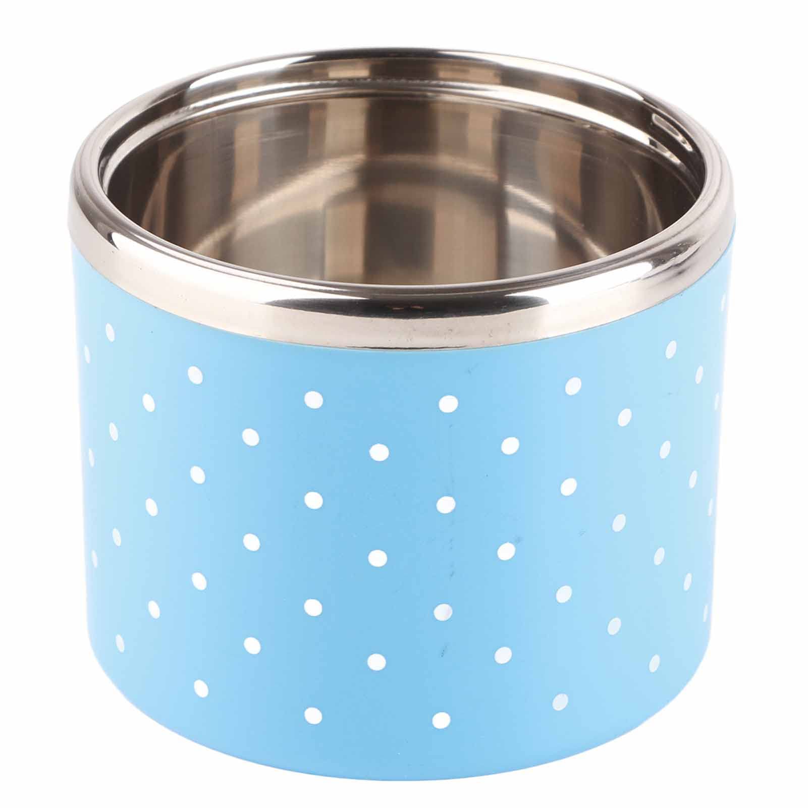 Boîte À Lunch Thermique En Acier Inoxydable Boîte De Déjeuner Avec Poignée 1/2/3 Couches 600ml-1200ml (Couleur : Bleu, Taille : 900ML