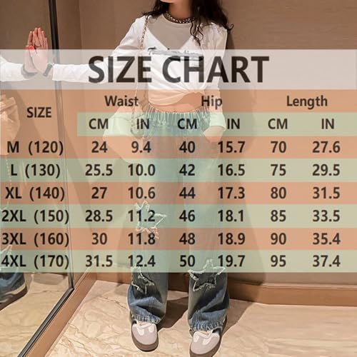 Boys Baggy Jeans for Kids Wide Leg Cargo Jeans Teen Casual Straight Wide Leg Cargo Jean Elastic Waist Denim Pants with Pocket2