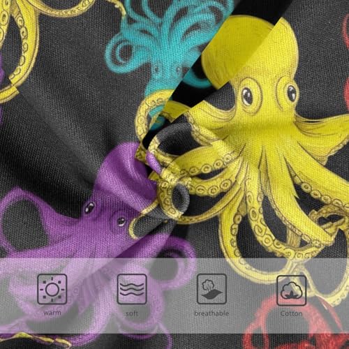 Toddler Panties, Colorful Octopuses Cotton Underwear Girls, 2T–8 Years3